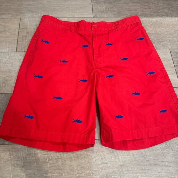 VINEYARD VINES MENS CHINO SHORTS RED SIZE 33 - Picture 2 of 9